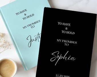 Benutzerdefinierte Gelübdebücher, personalisierte sein und ihr Gelübdebuch, Hochzeitsgelübde, Braut und Bräutigam Gelübdebücher, Hochzeitszeremoniebücher, Braut und Bräutigam