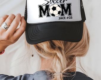 Aangepaste voetbal moeder hoed, voetbal moeder hoed, voetbal moeder trucker hoed, voetbal moeder, voetbal moeder cadeau, voetbal moeder hoed, voetbal moeder custom, voetbal moeder