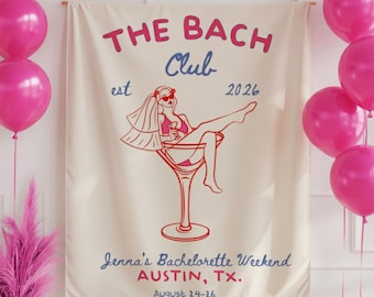 Bachelorette Weekend Banner, Custom Bach Party Welcome Sign, Personalized Bachlorette Party Sign, Decorations for Bachlorette Party, Bach