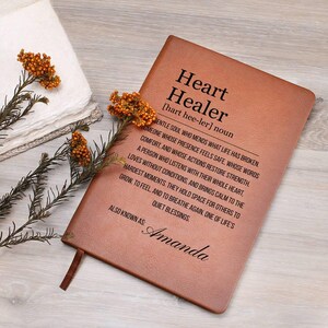 Herz Heiler Definition Journal, Inspirierendes Geschenk für Freunde, Inspirierendes Geschenk für Freunde, personalisiertes Journal Bild 3