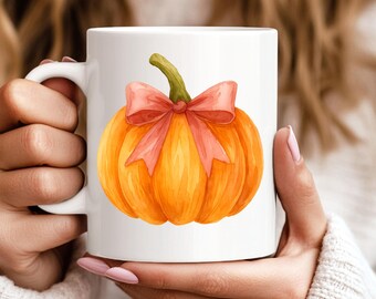 Pumpkin Mug, Fall themed mug, Watercolor Pumpkin Mug, Pumpkin coffee mug, Fall mug, Autumn Pumpkin Mug, pumpkin cup, pumpkin spice mug