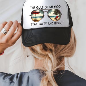 Gulf of Mexico trucker hat, Gulf hat,  Mexico Beach hat, mexico lover trucker hat, vacation hat, funny mexico hat viral meme hat, trump 2025