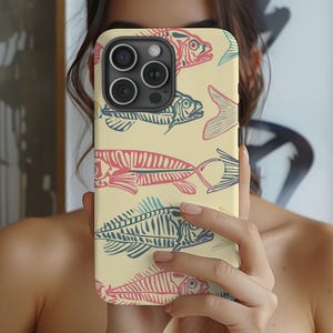 Fish Phone Case, Abstract Fish Phone Case, iPhone 16 case, iPhone 15 pro case, Fish lover Phone Case, Samsung Galaxy S24 Phone case, iPhone