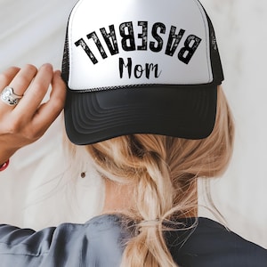 Baseball mom hat, baseball mom hat, baseball mom trucker hat, baseball mom, baseball mom gift, baseball mama hat, funny baseball mama hat