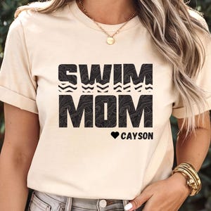 Custom swim Mom shirt, swim mom shirt, swim mom sweatshirt, swim mom tee, swim mom, personalized swim shirt, swim lover, swim mom gift, swim