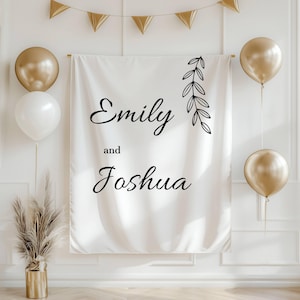 Wedding Backdrops, custom wedding backdrop, Personalized wedding photo backdrop, Wedding Shower Backdrop, Engagement Party Backdrop bridal