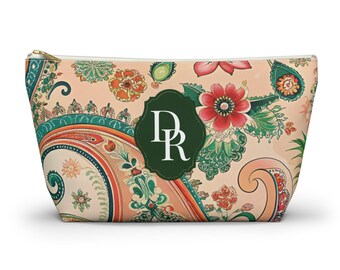 Bolsa para fichas de mahjong, bolsa para fichas de mahjong con estampado de cachemira, bolsa de maquillaje personalizada, bolsa para fichas de mahjong, bolsa para accesorios de mahjong, regalo para jugadores de mahjong