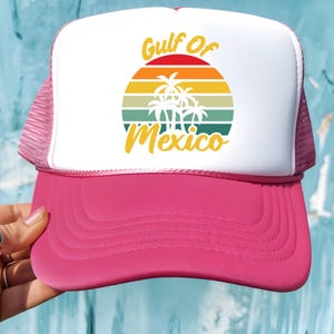 Gulf of Mexico trucker hat, Gulf hat,  Mexico Beach hat, mexico lover trucker hat, vacation hat, funny mexico hat viral meme hat, trump 2025