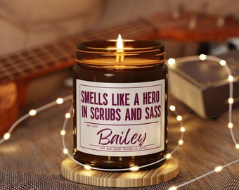 Custom Funny Nurse Candle, Nursing school graduation gift, Christmas gift for nurse, Nurse appreciation, nurse week gift, Nurse candle gift