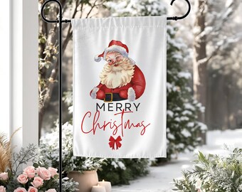 Christmas Stained Glass Garden Flag, Green Tree