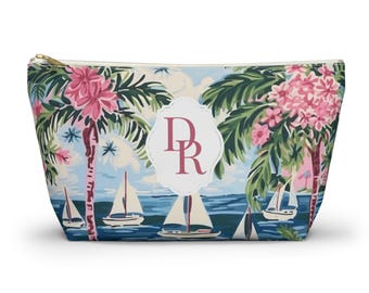 Bolsa para fichas de mahjong, bolsa de mahjong costera de estilo preppy, bolsa de maquillaje personalizada, bolsa para fichas de mahjong, bolsa para accesorios de mahjong, regalo para jugadores de mahjong
