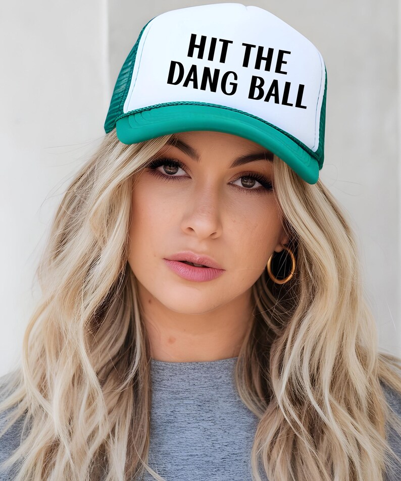 Gorra de camionero "Golpea la maldita pelota", gorra "Golpea la maldita pelota", gorra de mamá deportiva, gorra de papá deportivo, gorra de papá de béisbol, gorra de mamá de béisbol, gorra de mamá de sóftbol imagen 6