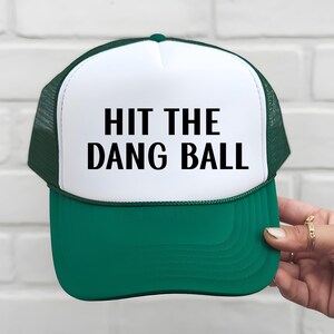 Gorra de camionero "Golpea la maldita pelota", gorra "Golpea la maldita pelota", gorra de mamá deportiva, gorra de papá deportivo, gorra de papá de béisbol, gorra de mamá de béisbol, gorra de mamá de sóftbol imagen 3