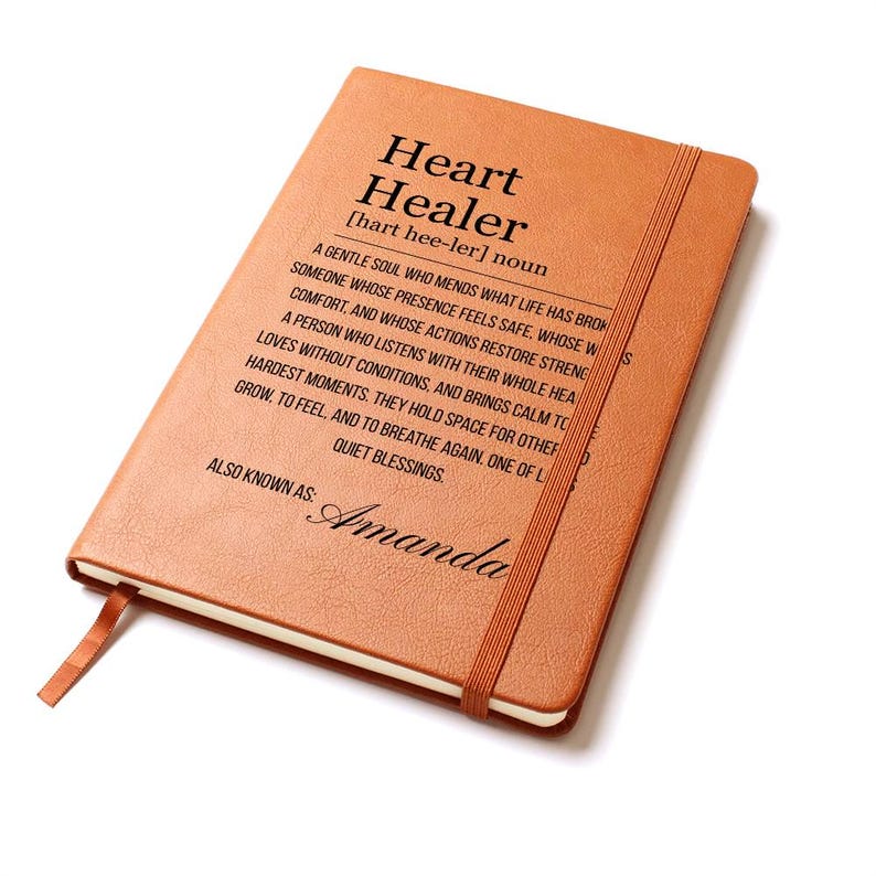 Herz Heiler Definition Journal, Inspirierendes Geschenk für Freunde, Inspirierendes Geschenk für Freunde, personalisiertes Journal Bild 7