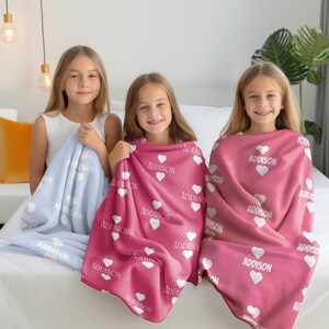 Heart Personalized Custom Blanket, Custom Baby Blanket, Name Blanket, Baby Blanket, Kids Name Blanket, Baby Name Blanket,custom baby blanket