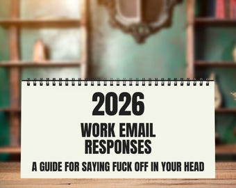 2026 lustiger Tischkalender, Bürokalender, Mitarbeiter Geschenk, Demotivationskalender, Geschenk weißer Elefant, Geschenk Wichteln, Gag Geschenk Mitarbeiter