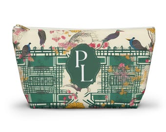 Mahjong Tile Bag, Blumen Chinoiserie Mahjong Tile Bag, Make-up Tasche nach Maß, Mahjong Tile Bag, Mahjong Zubehörtasche, Mahjong Spieler Geschenk