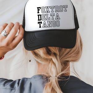 Subtle Anti Trump Trucker Hat, FDT Hat, fdt trucker hat, Anti Maga hat, anti maga, democrat hat, democratic trucker hat, funny political hat