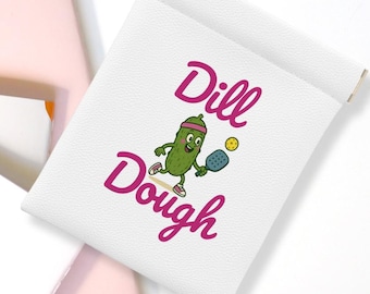 Funny Pickleball Change Purse, Leather Bag, Pickleball Tips, Gift for her, Bachelorette party gift, pickleball lover gift, Coin purse
