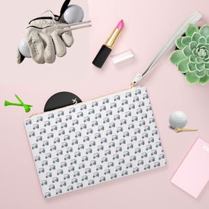 Golf Cart Clutch Bag, Golf Tee Bag, Golf Valuables Bag, Perfect for Golf Lovers, Gift for Her, Golf Essentials