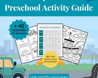 Transportation Preschool Activity Guide
