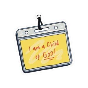 Kind Gottes Vinyl-Aufkleber | Christliche Aufkleber, auf Glauben basierende Kunst, Laptop Aufkleber, Tablet Aufkleber, Aufkleber, Aufkleber Dekor, Abziehbilder, langlebig
