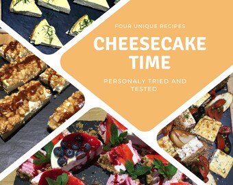 Recette de gâteau au fromage : citron, baies, pommes et caramel, province (téléchargement numérique)