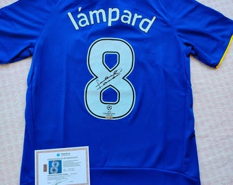 Frank Lampard - Gesigneerd Chelsea #8 voetbalshirt voetbal T-shirt met COA