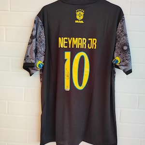 Neymar Jr. #10 Signed Autographed 2024/25 Team Brazil Soccer Jersey With COA