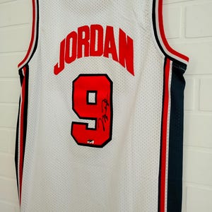 Michael Jordan Signed Autographed 1992 USA National Team Jersey #9 White With COA