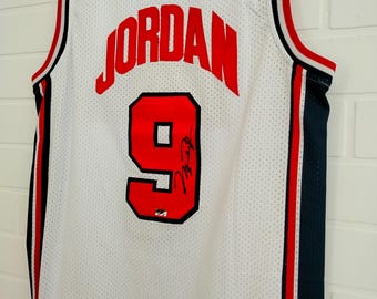 Retro 1984 Jordan #9 USA Basketball Jersey Red Stitched Without