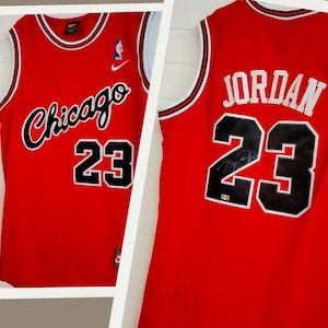 Michael Jordan Signed Autographed 1984/85 Chicago Bulls Jersey Red With COA