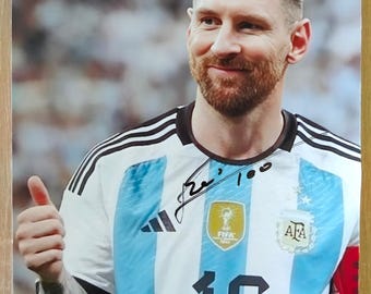 メッシの直筆サイン入り複製RPサッカー（フットボール）カード - Etsy 日本