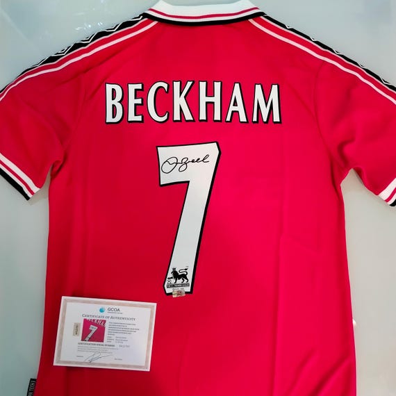 デビッド・ベッカム マンチェスター・ユナイテッド 直筆サイン入りフォト