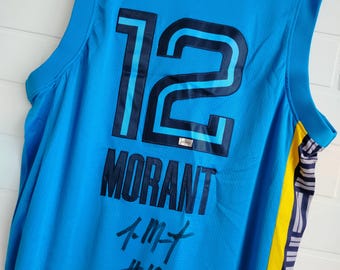 Ja Morant Signed Autographed Memphis Grizzlies Jersey w/COA