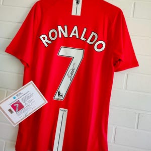 Ronaldo 直筆サイン入り記念シャツ Signed Cristiano Ronaldo Real Madrid Jersey - Etsy