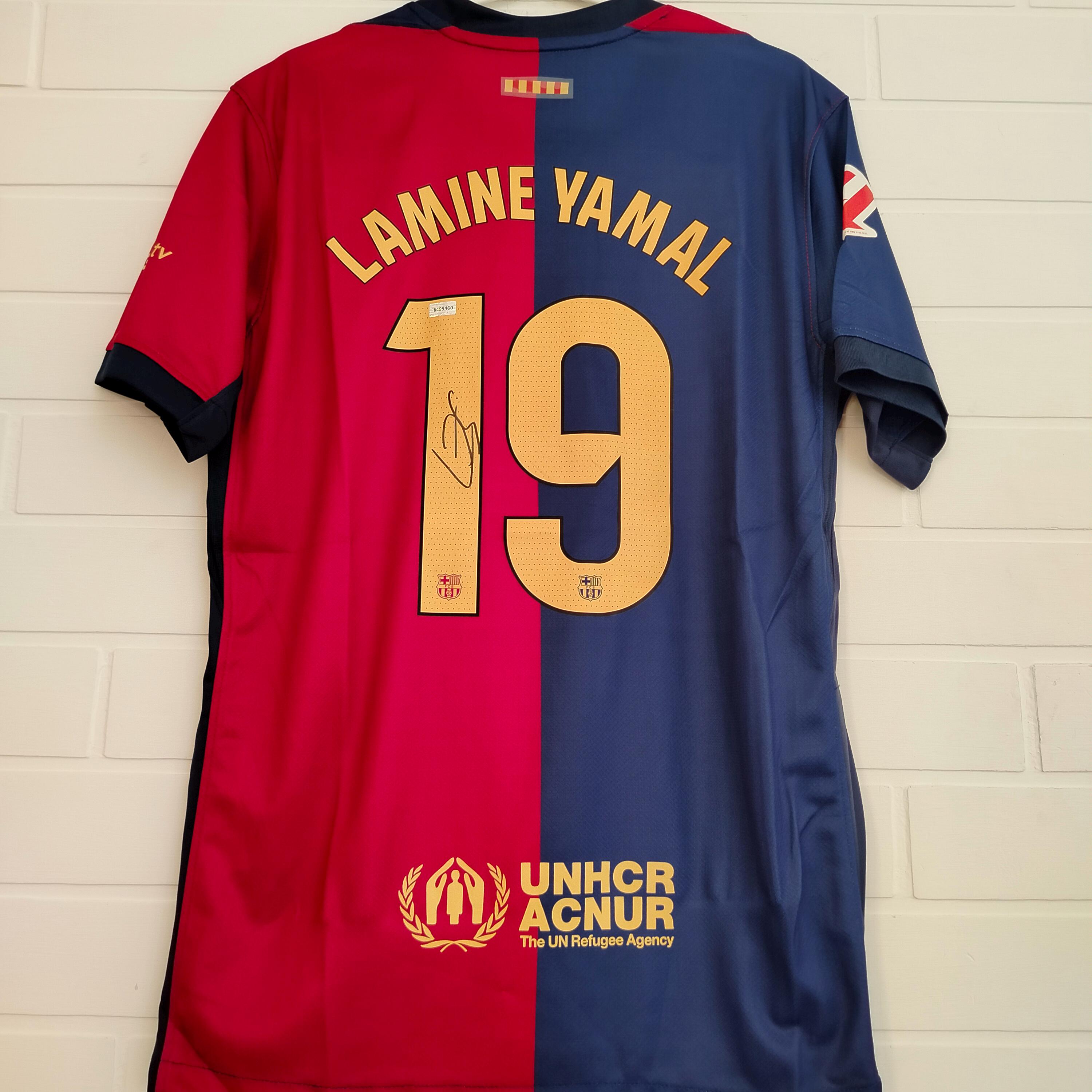 Nike Barcelona Home L/S Lamine Yamal 19 Jersey 2024-2025 (La