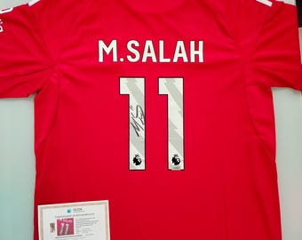 Mo Salah SIGNED Liverpool 24/25 Home Jersey/shirt - COA - 2025 - Etsy