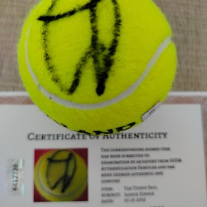 Jannik Sinner Hand Signed Wilson Roland Garros Tennis Ball With COA