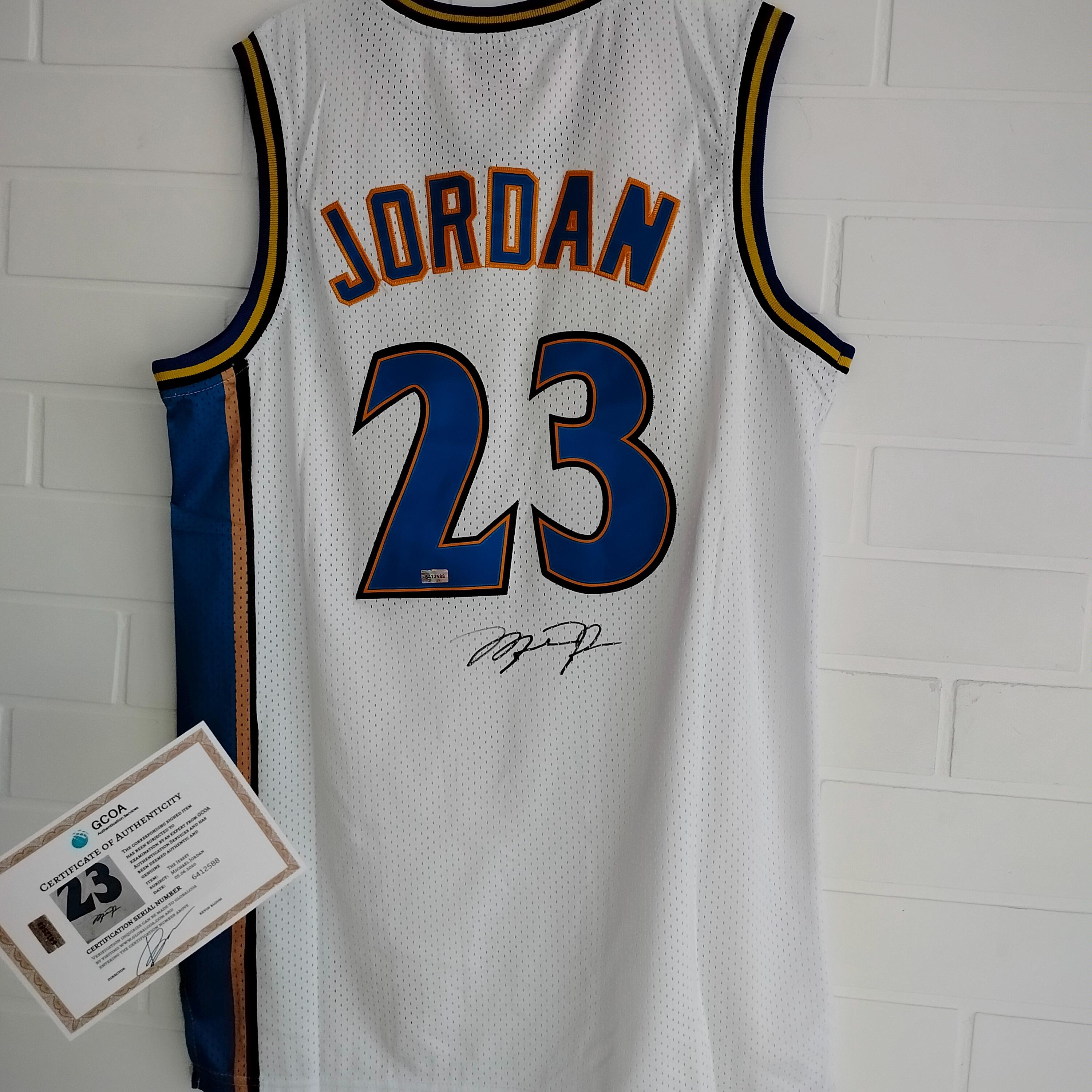 マイケル・ジョーダン直筆サイン入りワシントン・ウィザーズNBA 