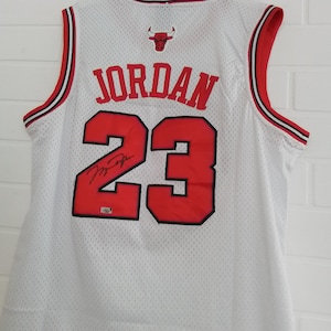Michael Jordan Signed Autographed #23 Chicago Bulls Jersey White With COA