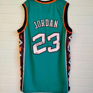 Michael Jordan #23 Chicago Bulls Signed Autographed NBA All-Star Custom Jersey +COA