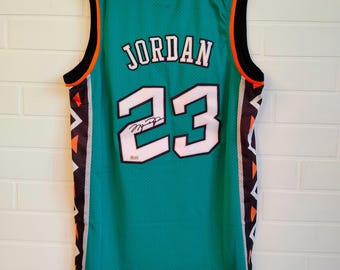 Michael Jordan #23 Chicago Bulls Signed Autographed NBA All-Star Custom Jersey +COA