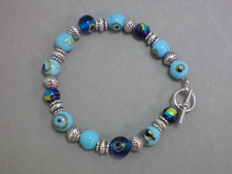 Bracelet Blue Dot Eyes image 1