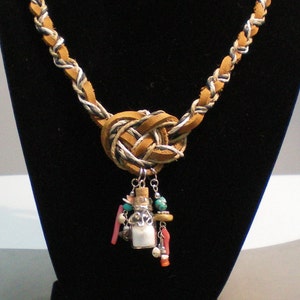 NecklaceJosephine Big Knot N Charms image 2