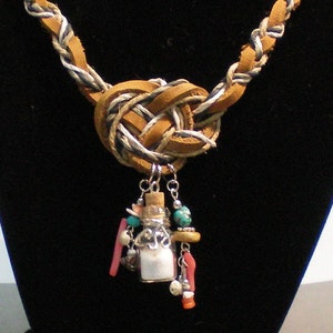 NecklaceJosephine Big Knot N Charms image 1