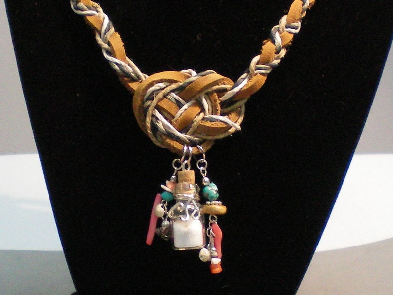 NecklaceJosephine Big Knot N Charms image 1