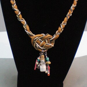 NecklaceJosephine Big Knot N Charms image 3