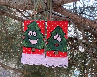 Ornament Mini Towel Funny Faces