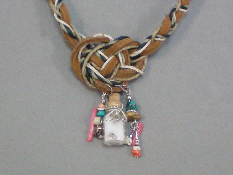 NecklaceJosephine Big Knot N Charms image 4